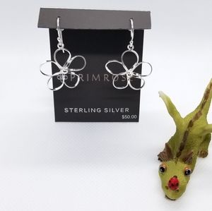 PRIMROSE STERLING SILVER FLOWER EARRINGS